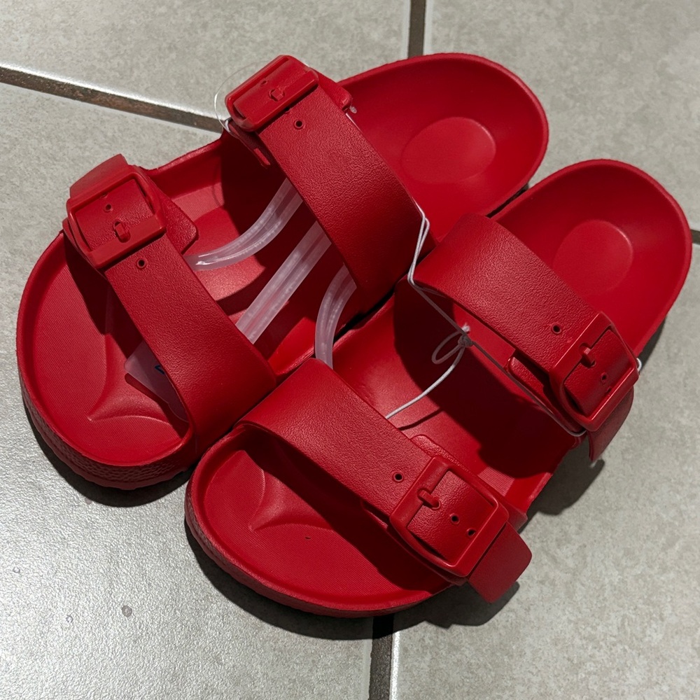Shade & Shore Red Women's Sandals